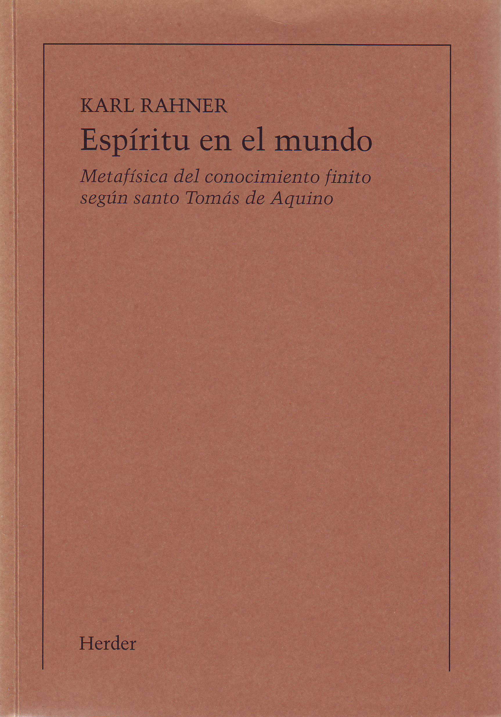 Espíritu en el mundo