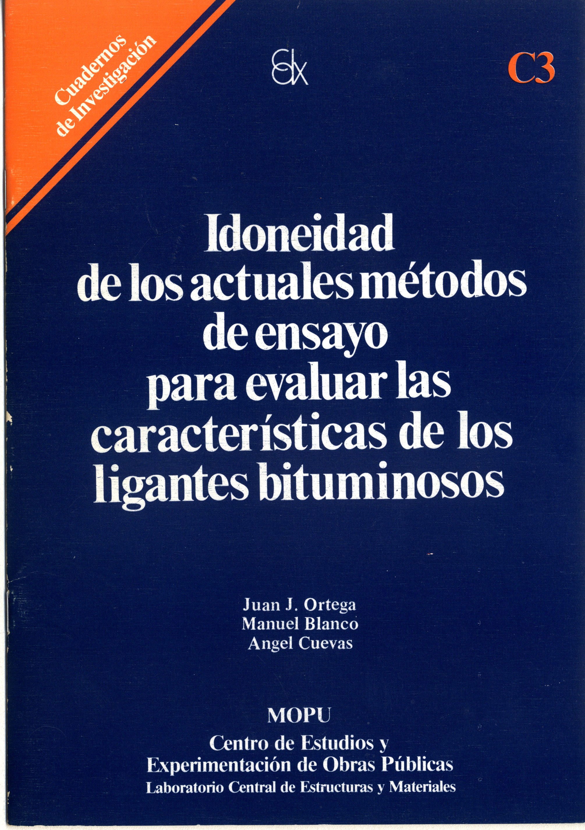 Idoneidad de los actuales métodos de ensayo para evaluar las  características de los ligantes bituminosos. C-3