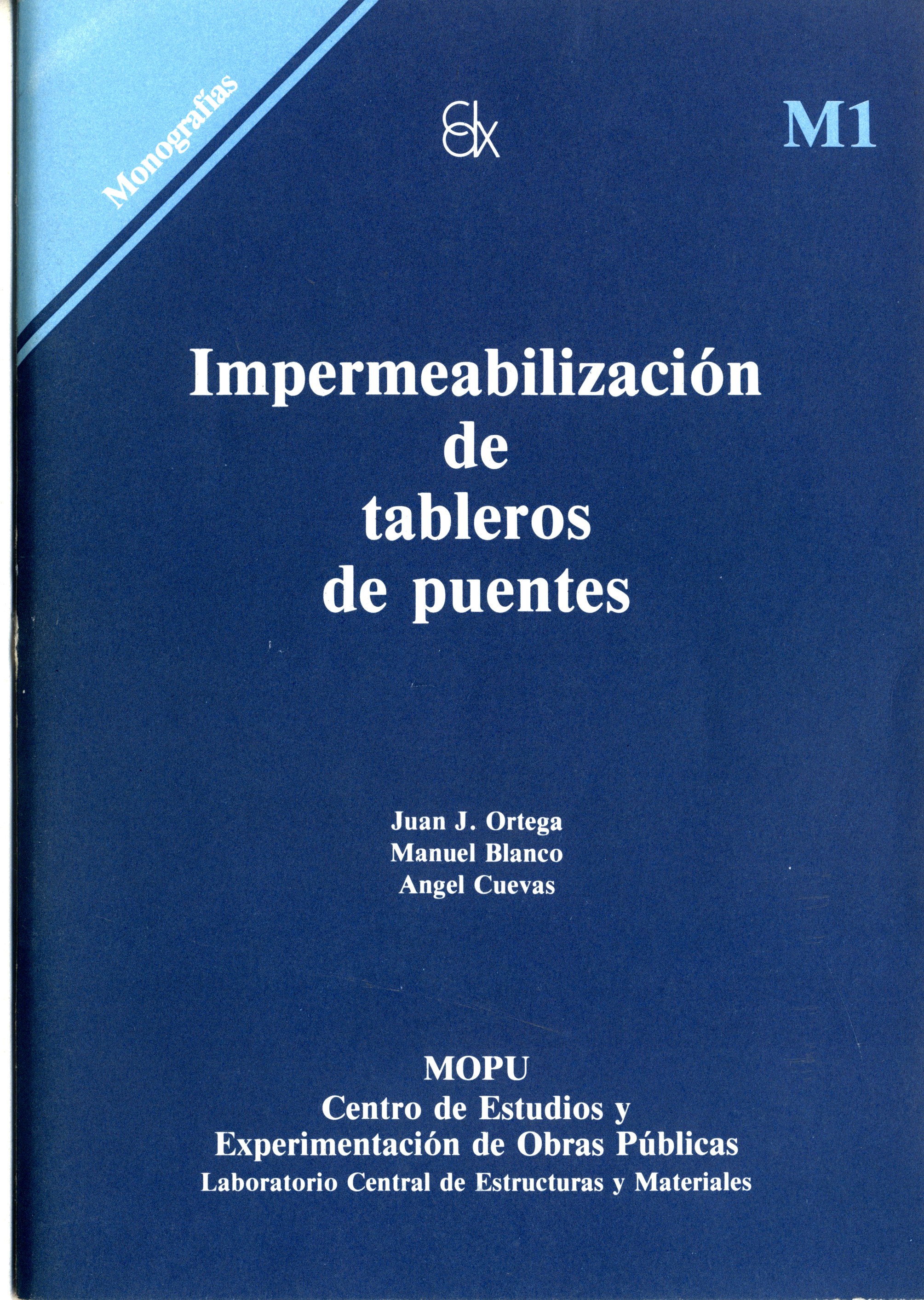 Impermeabilización de tableros de puentes. M-1