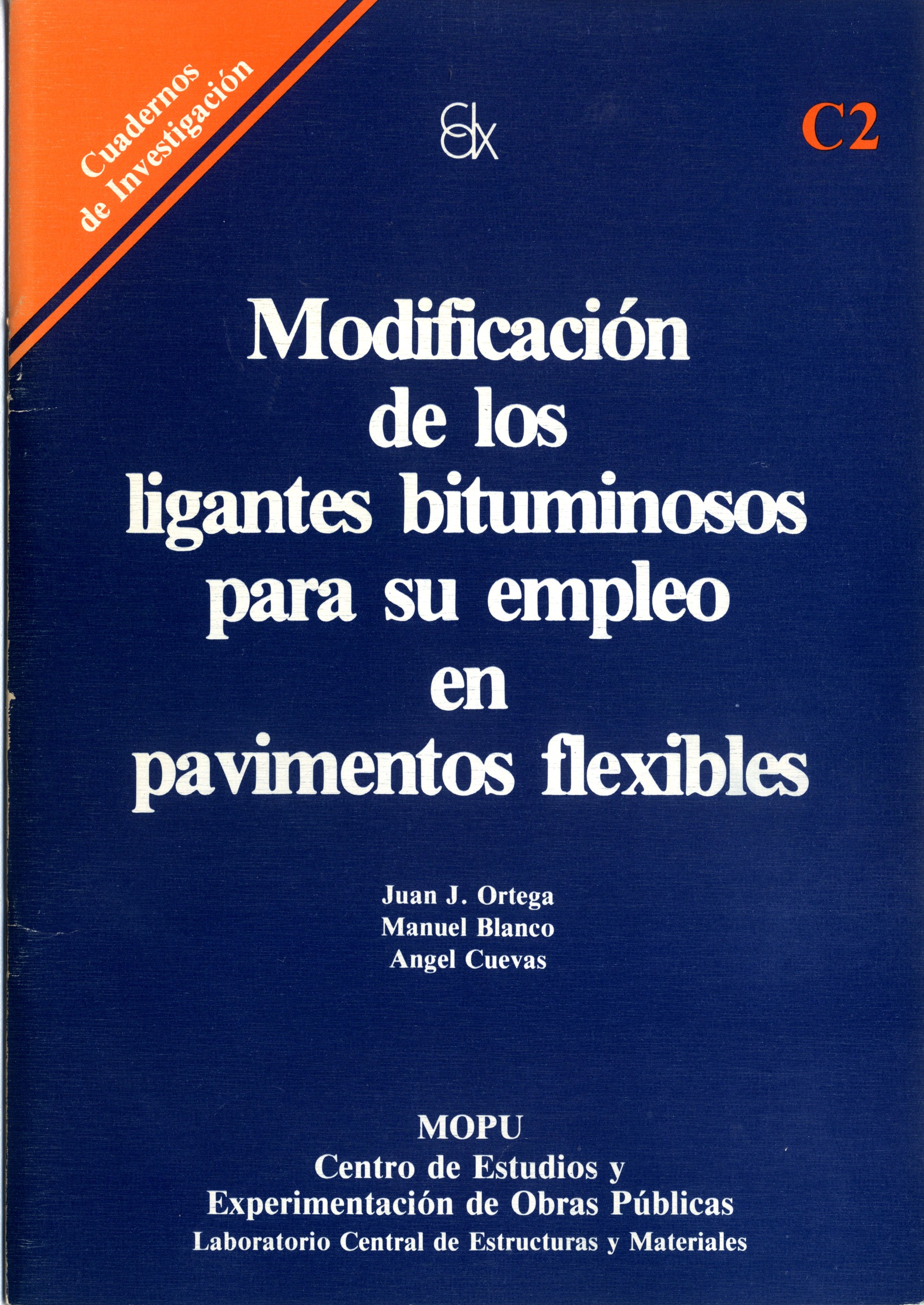Modificación de los ligantes bituminosas para su empleo en pavimentos flexibles. C-2