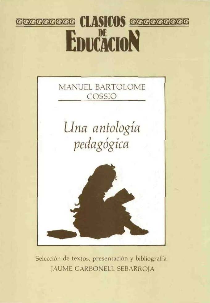 Una antología pedagógica