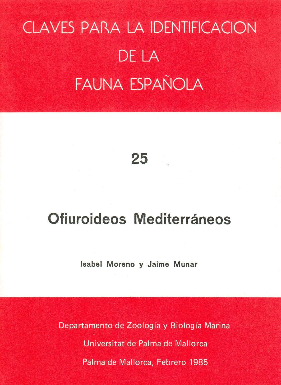 Ofiuroideos Mediterráneos