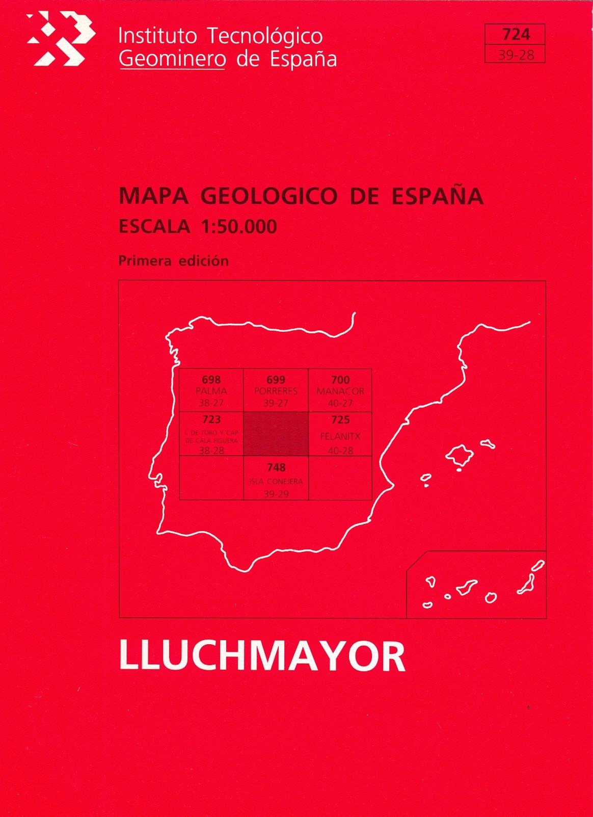 Mapa geológico de España, escala 1:50.000, Lluchmayor