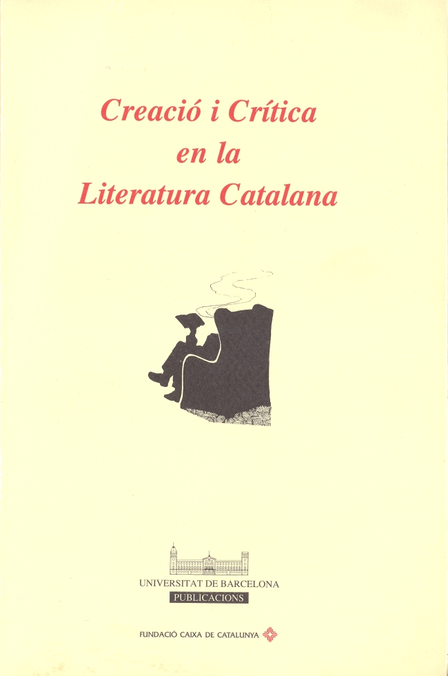 Creació i crítica en la Literatura Catalana