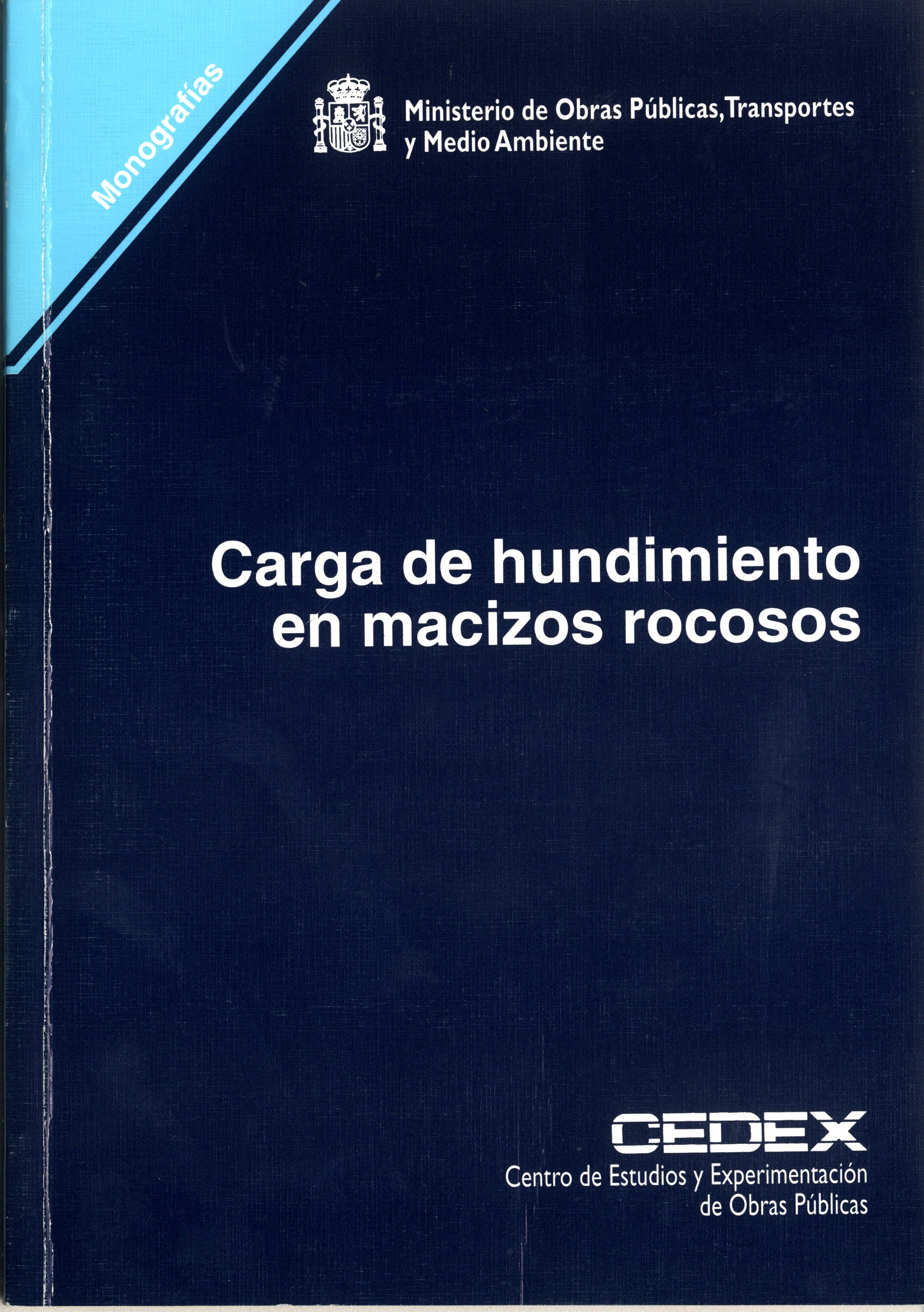 Carga de hundimiento en macizos rocosos. M-36