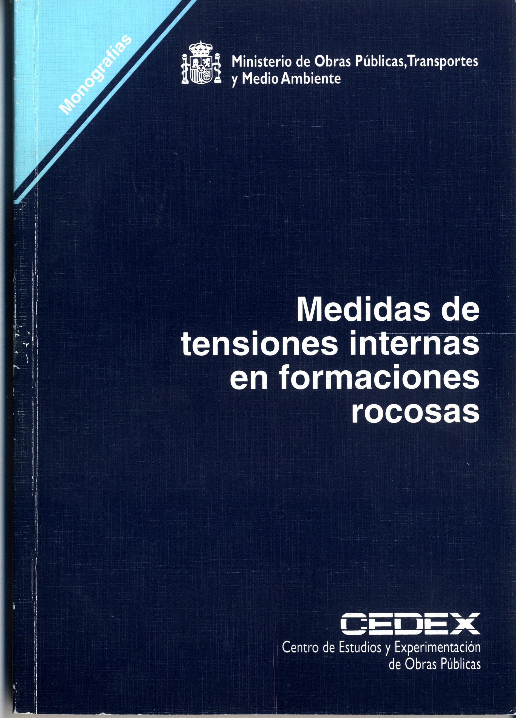 Medidas de tensiones internas en formaciones rocosa. M-38