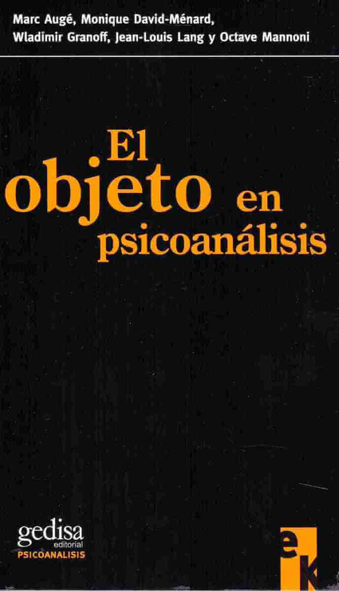 El objeto en psicoanálisis
