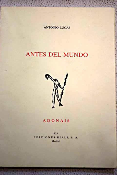 Antes del mundo