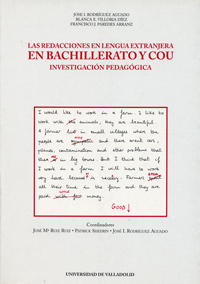 REDACCIONES EN LENGUA EXTRANJERA EN BACHILLERATO Y COU, LAS. INVESTIGACIÓN PEDAGÓGICA