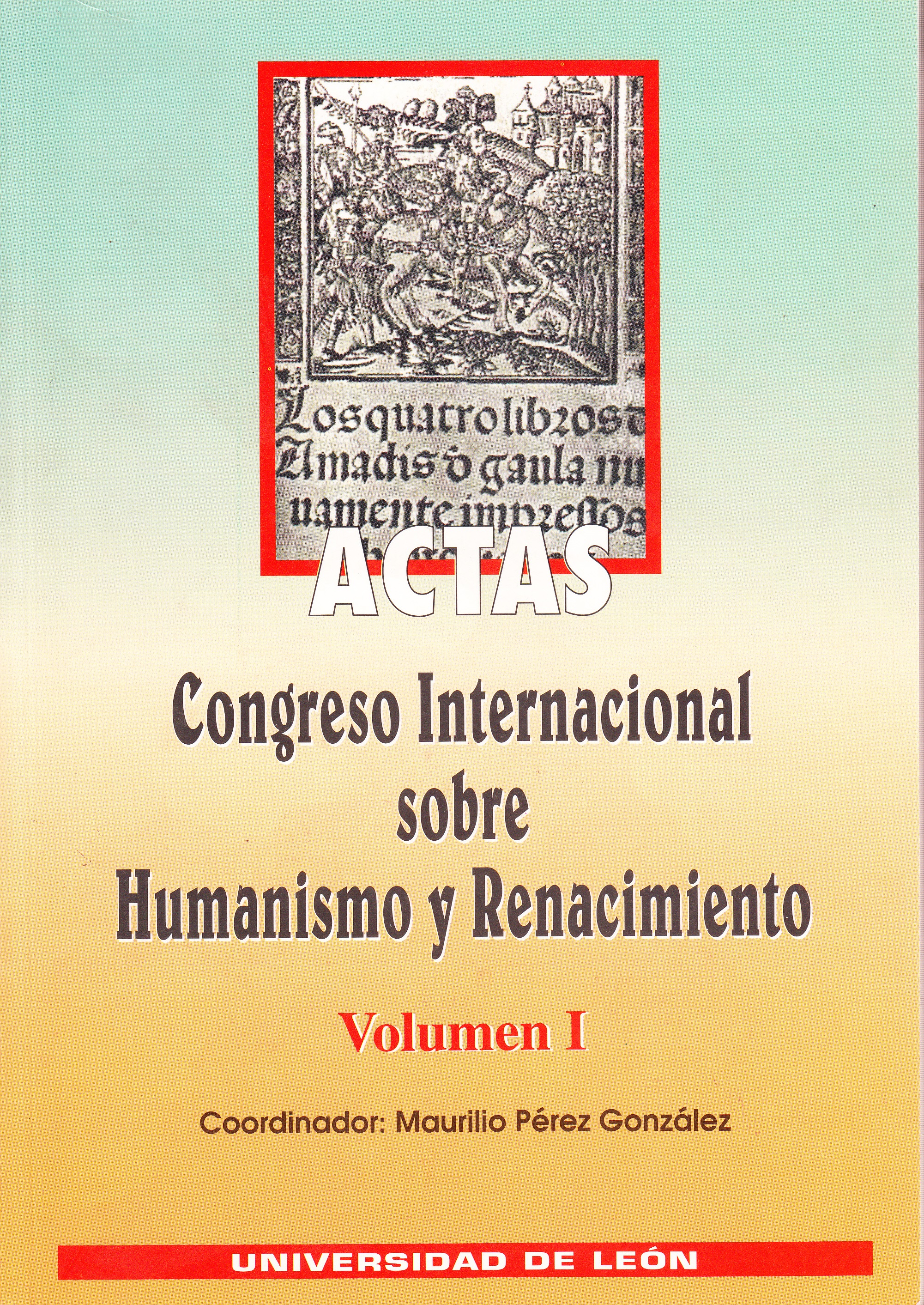 Actas Congreso Internacional sobre Humanismo y Renacimiento