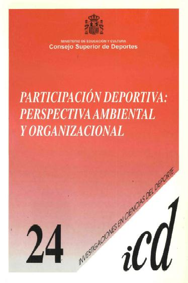 Participación deportiva : perspectiva ambiental y organizacional