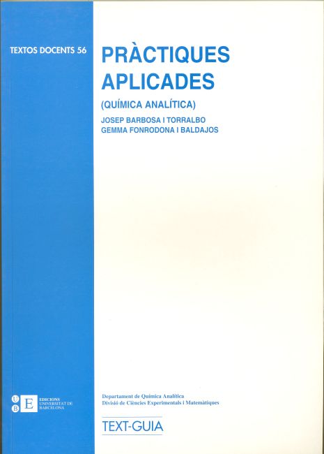 Pràctiques Aplicades (Química analítica) Text-Guia