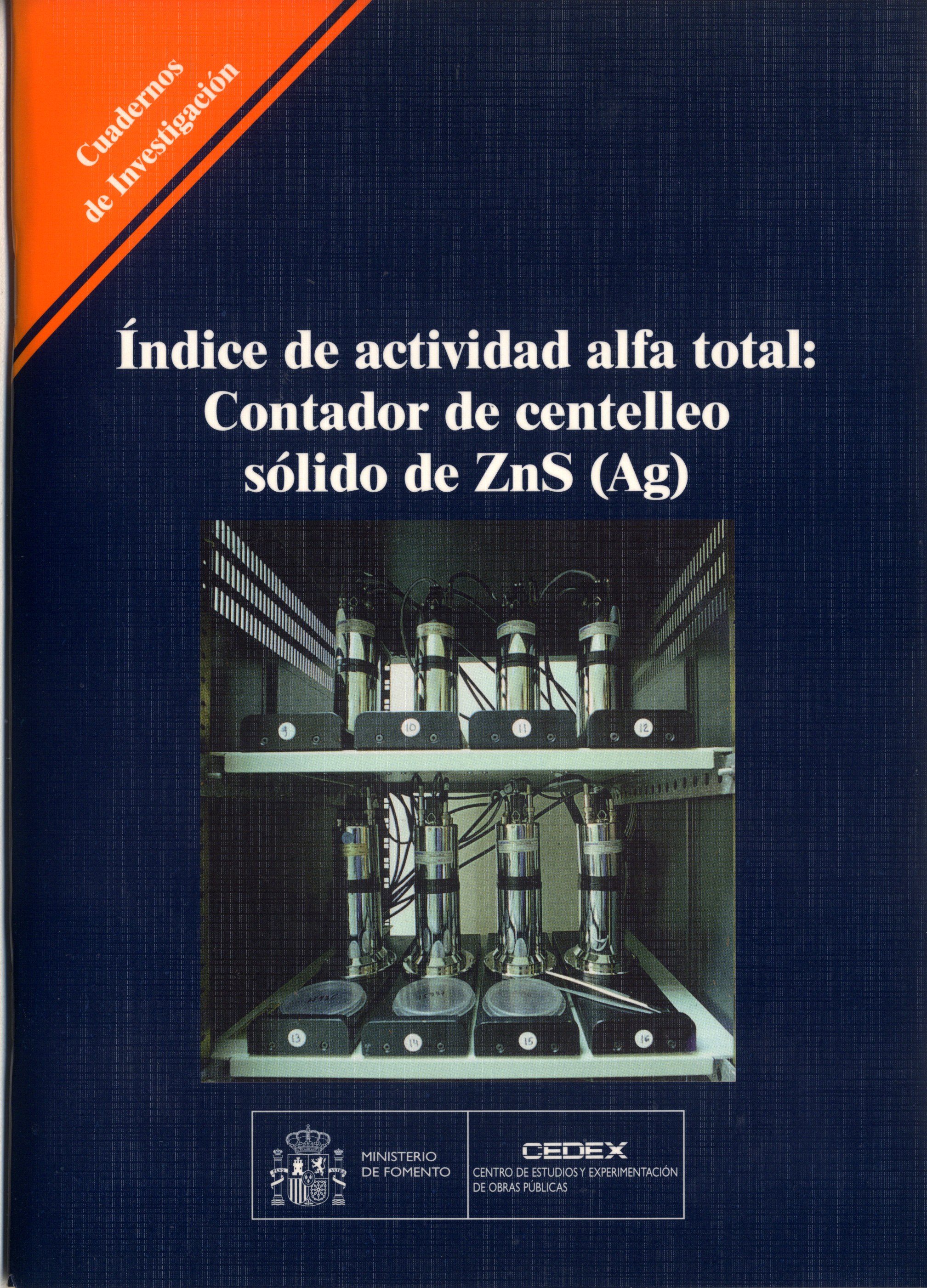Índice de actividad alfa total: contador de cetelleo sólido de ZnS (Ag). C-38