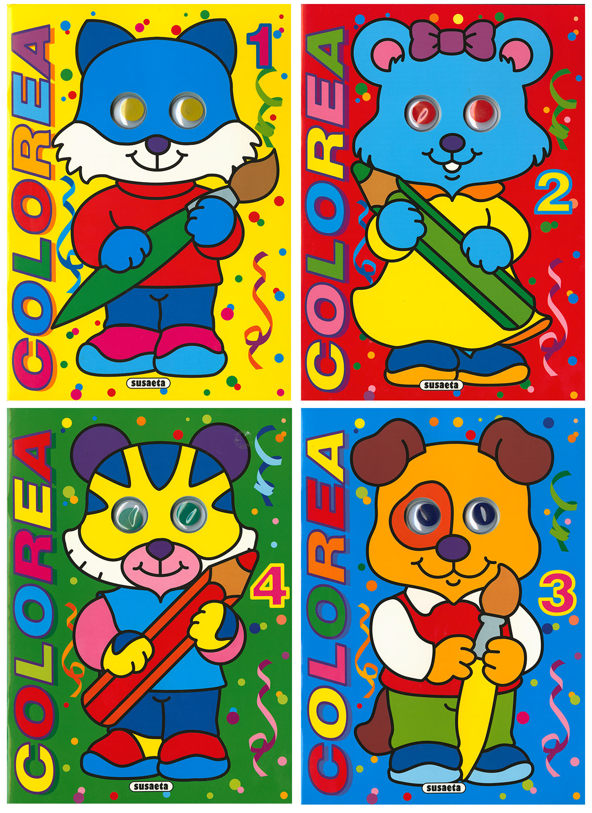 Coloreables con ojos