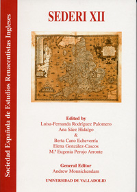 SEDERI XII. ACTAS CONGRESO ESTUDIOS RENACENTISTAS INGLESES