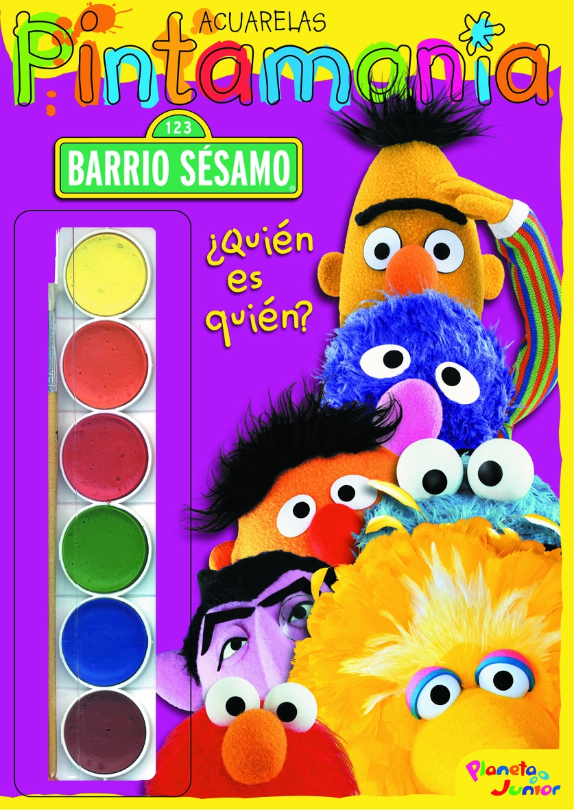 Barrio Sésamo. Pintamanía acuarelas