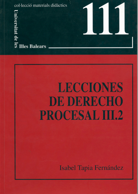 Lecciones de derecho procesal III.2