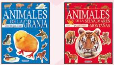 Animales con pegatinas (2 títulos)