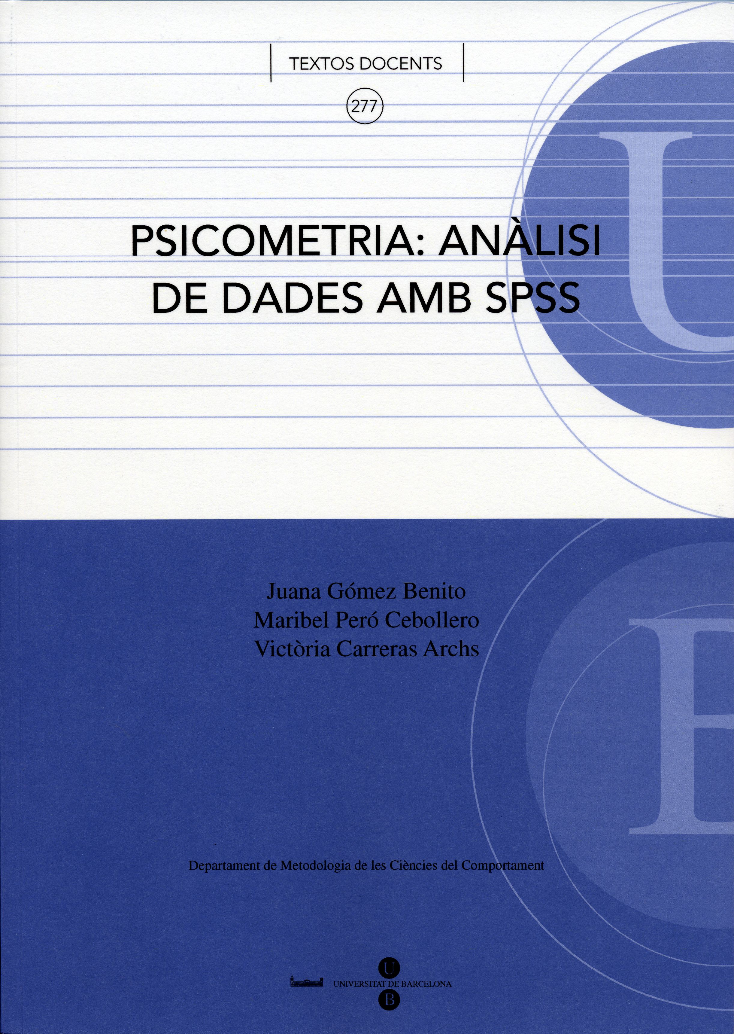 Psicometria: anàlisi de dades amb SPSS