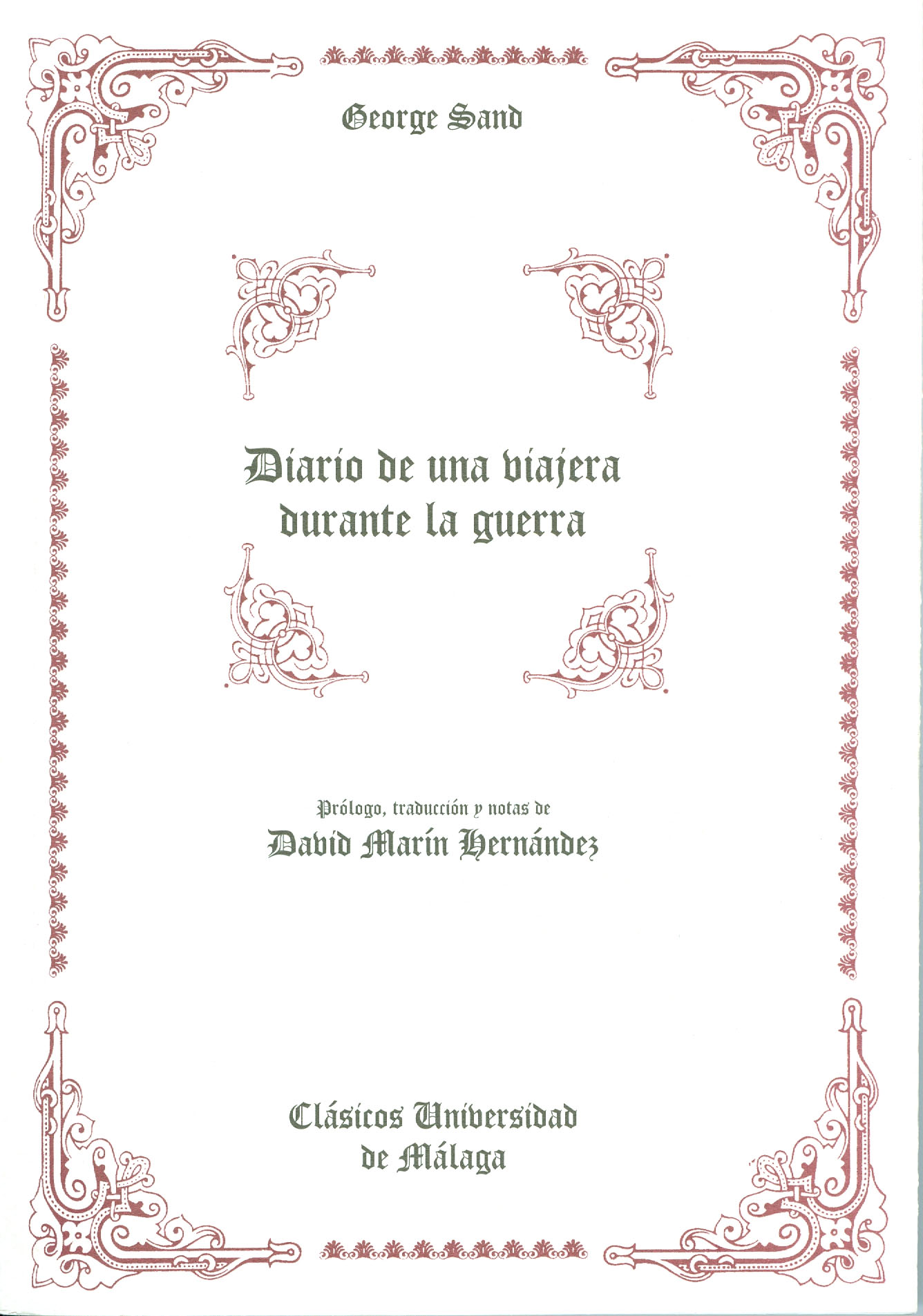 Diario de una viajera durante la guerra