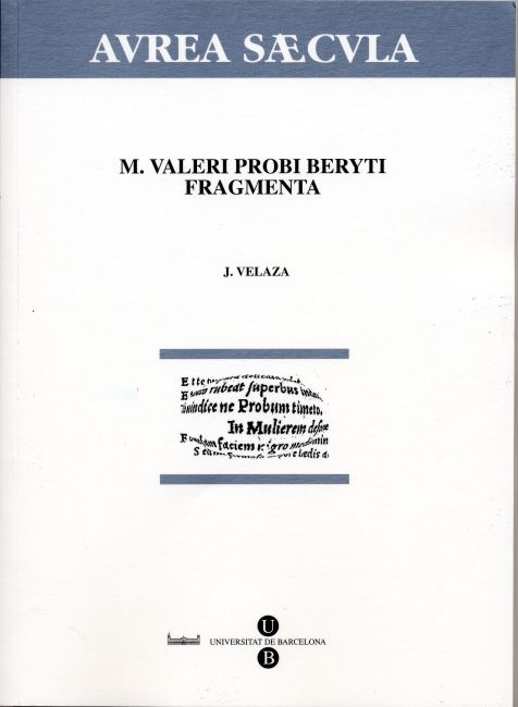 M. Valeri Probi Beryti Fragmenta