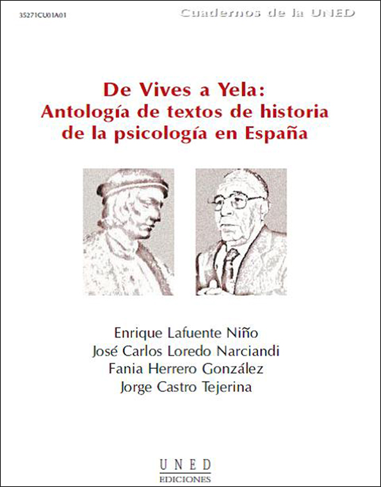 De Vives a Yela: antología de textos de historia de la psicología en España