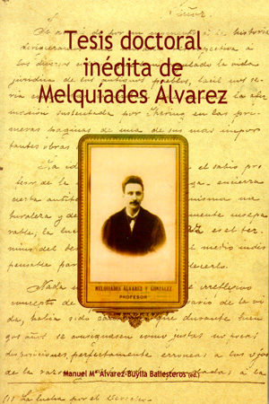 Tesis doctoral inédita de Melquiades Álvarez