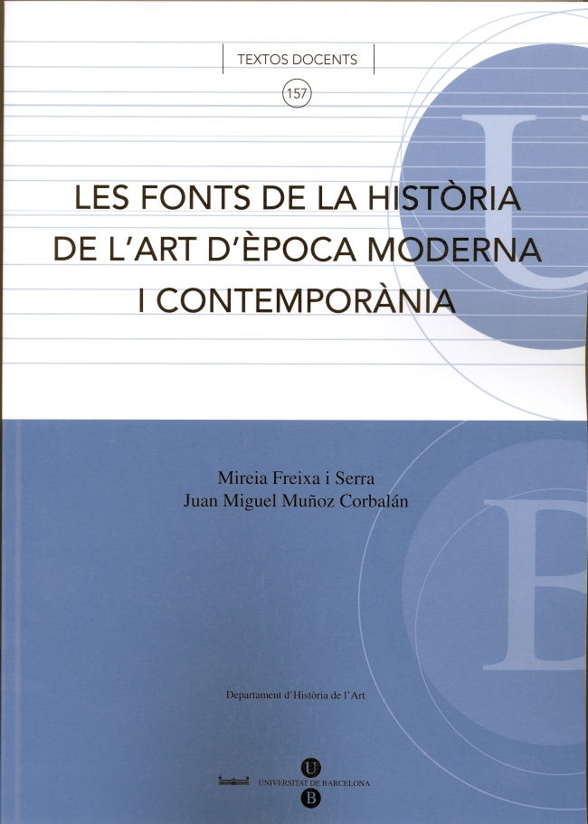 Les fonts de la història de l'art d'epoca moderna i contemporània
