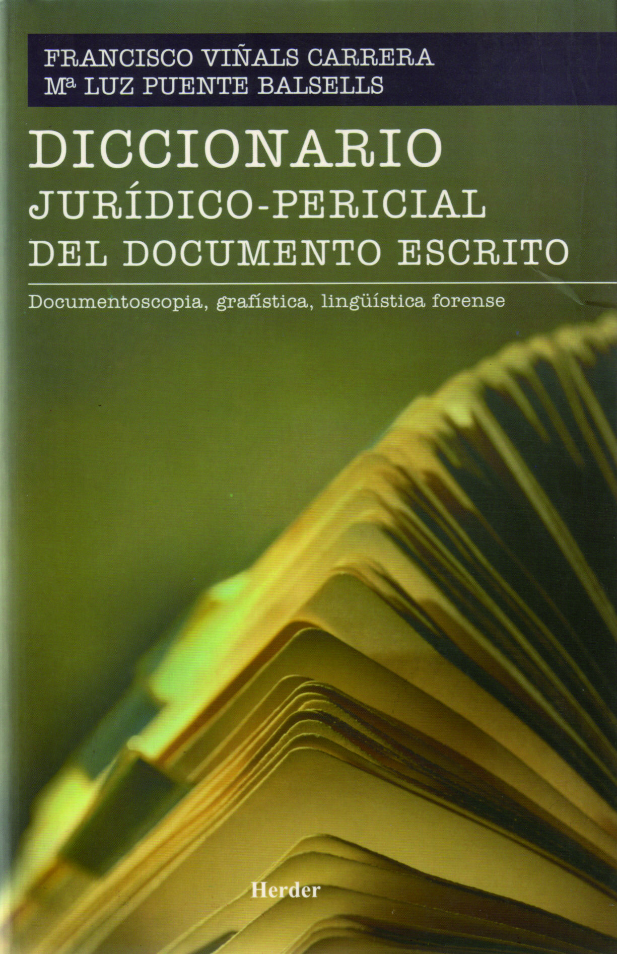 Diccionario jurídicopericial del documento escrito