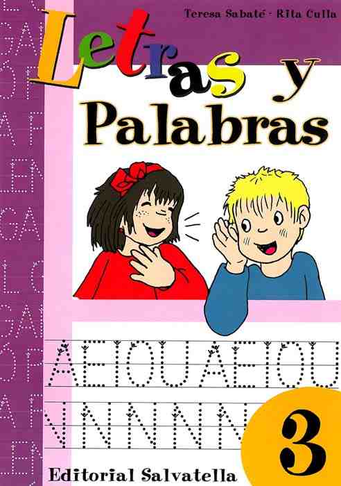 Letras y palabras, 3 Educación Infantil