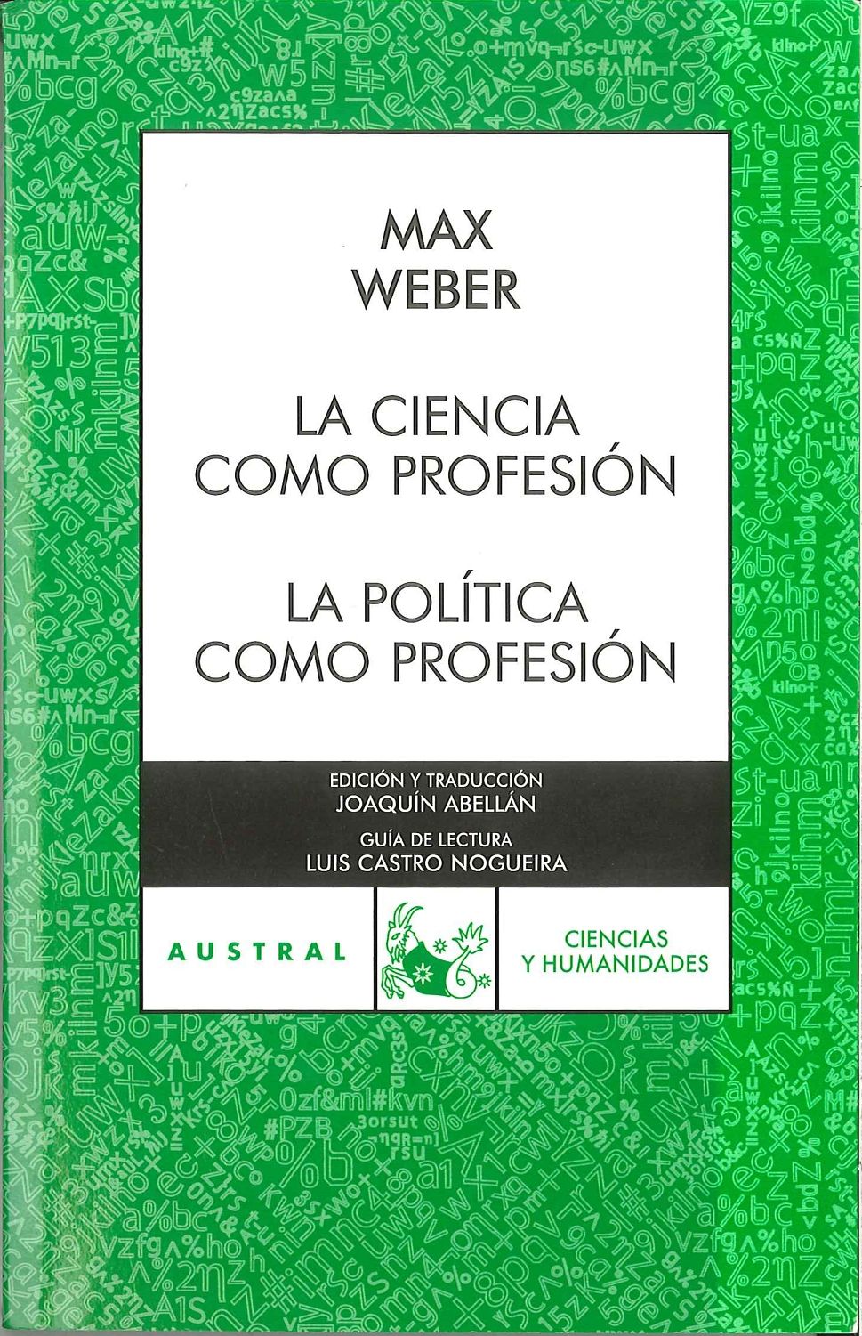 La ciencia como profesión / La política como profesión