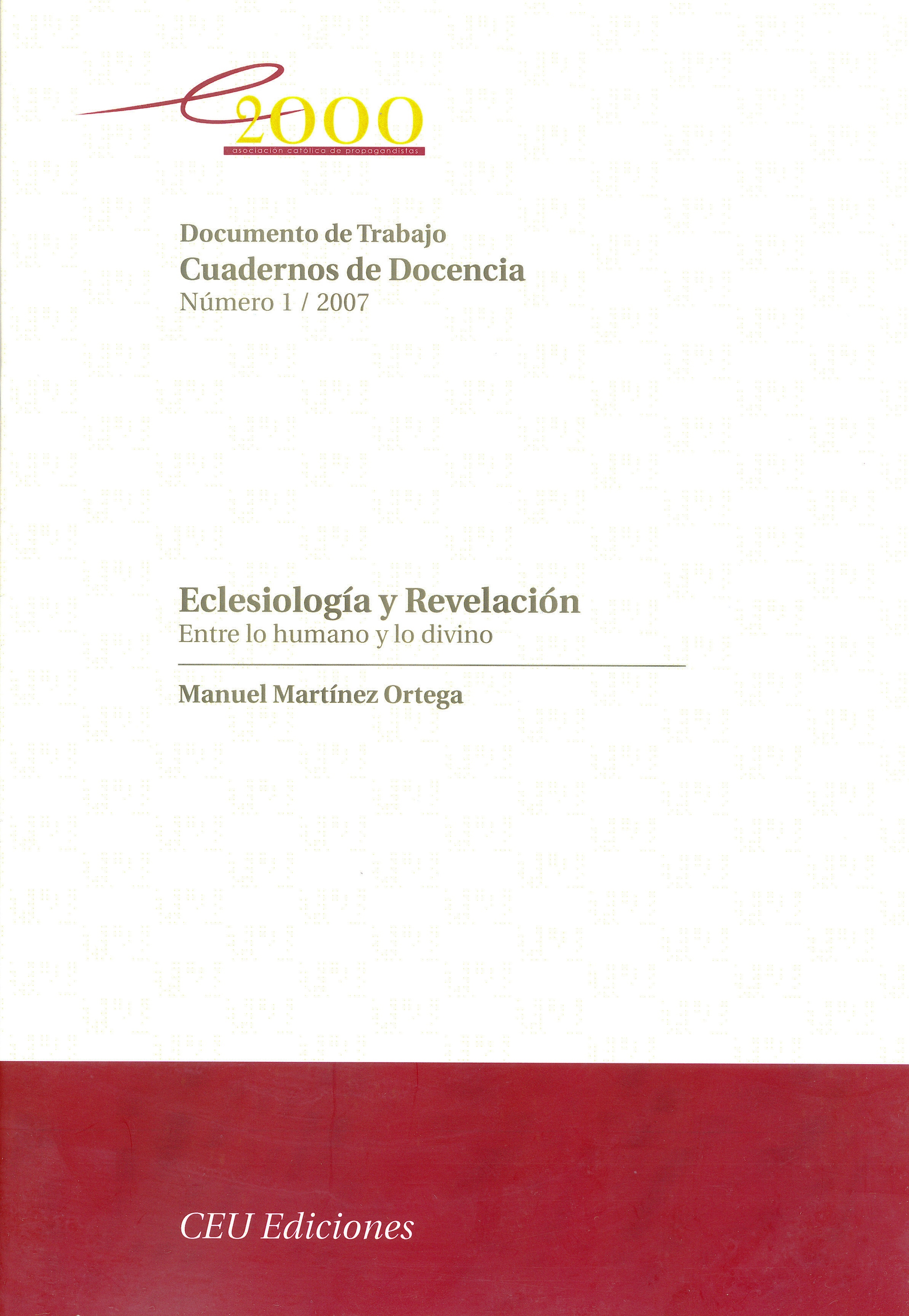 Eclesiología y revelación entre lo humano y lo divino