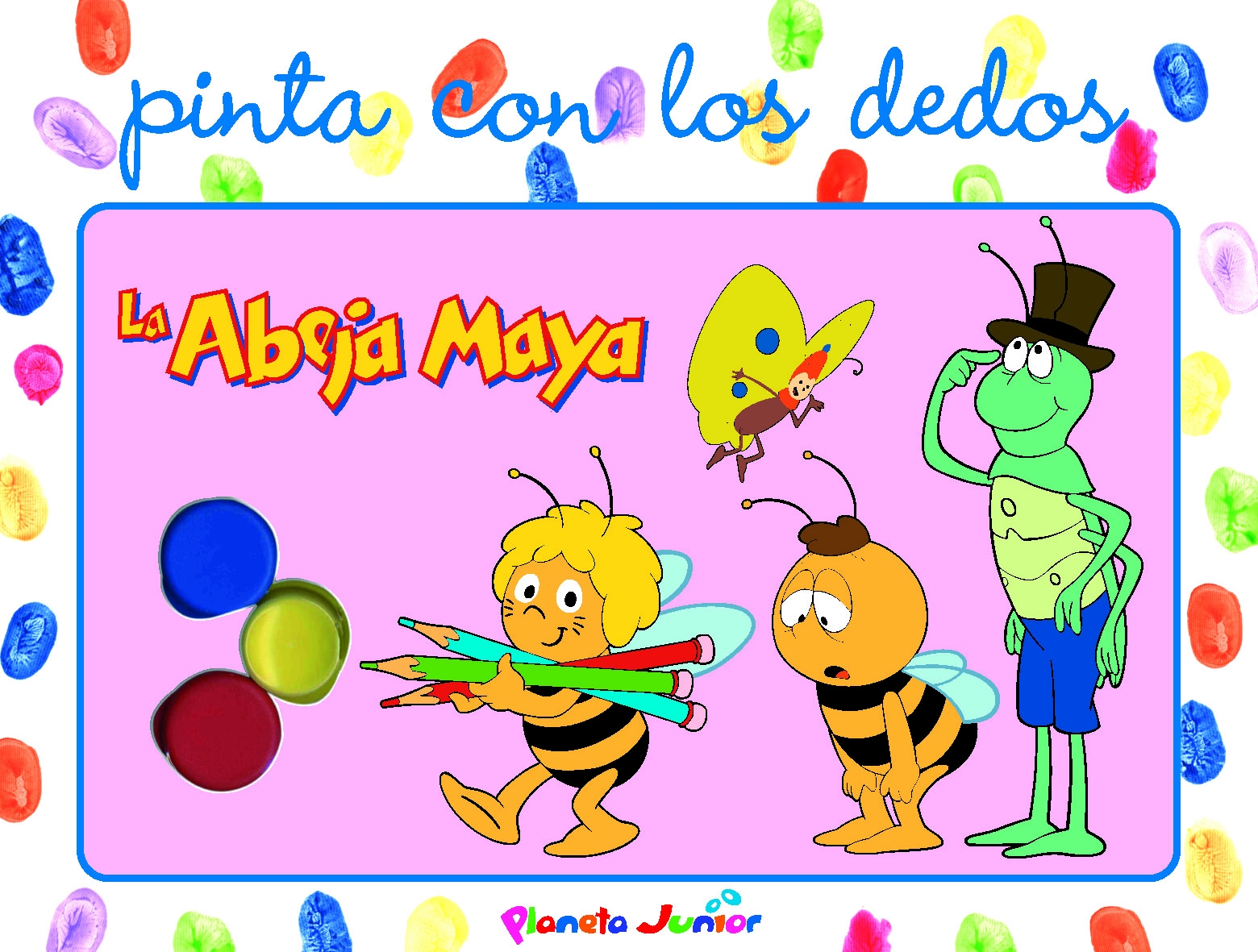 La Abeja Maya. Pinta con los dedos