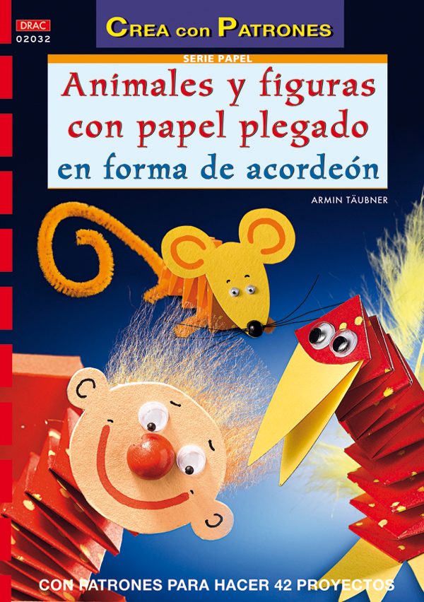 Serie papel nº 32. ANIMALES Y FIGURAS CON PAPEL PLEGADO EN FORMA DE ACORDEÓN