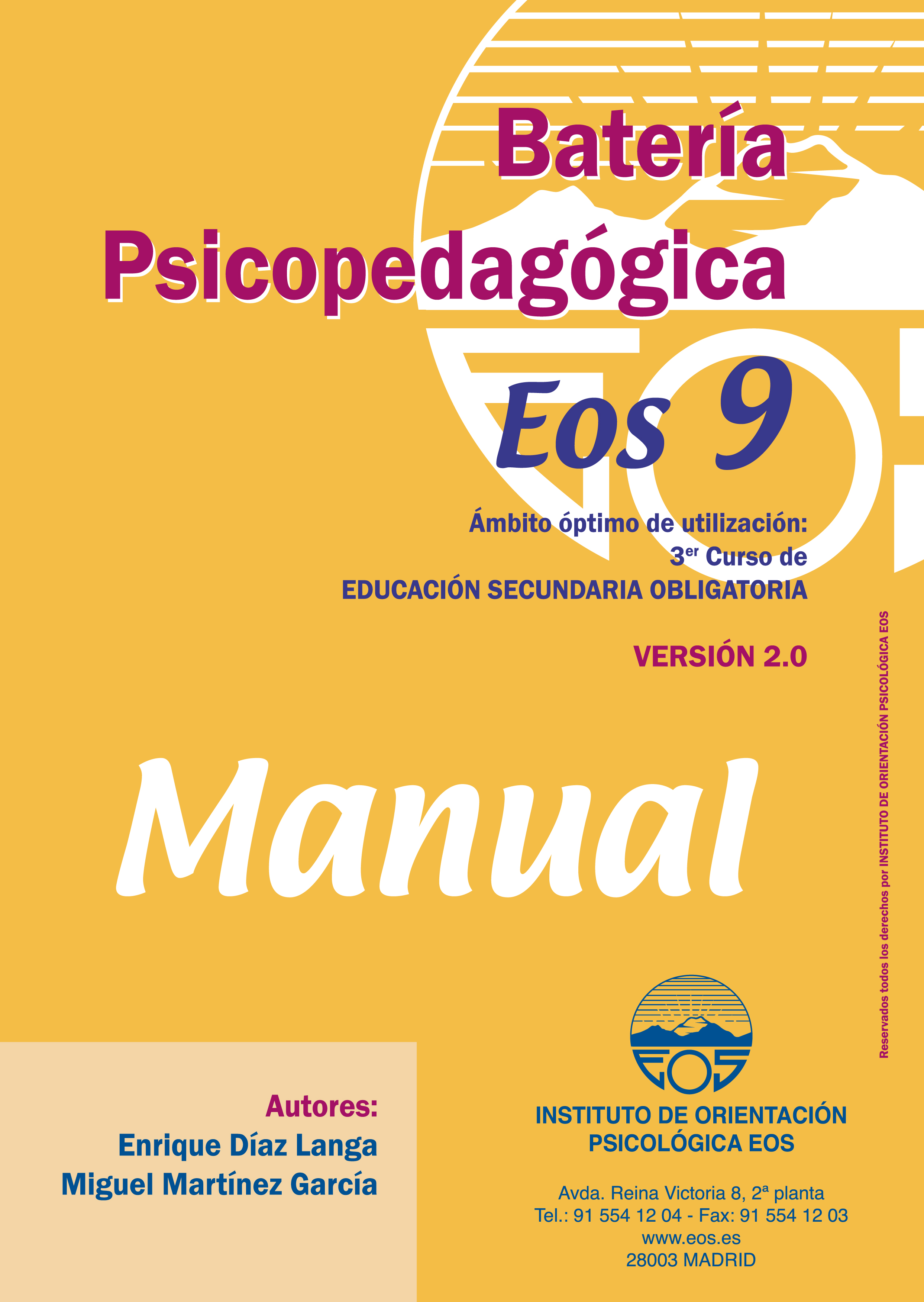 Batería Psicopedagógica EOS-9 (Manual)