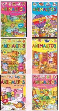 Animalitos con pegatinas (6 títulos)