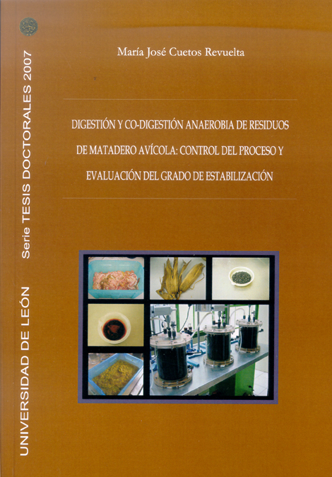 Digestión y co-digestión anaerobia de residuos de matadero avícola: Control del proceso y evaluación del grado de estabilización