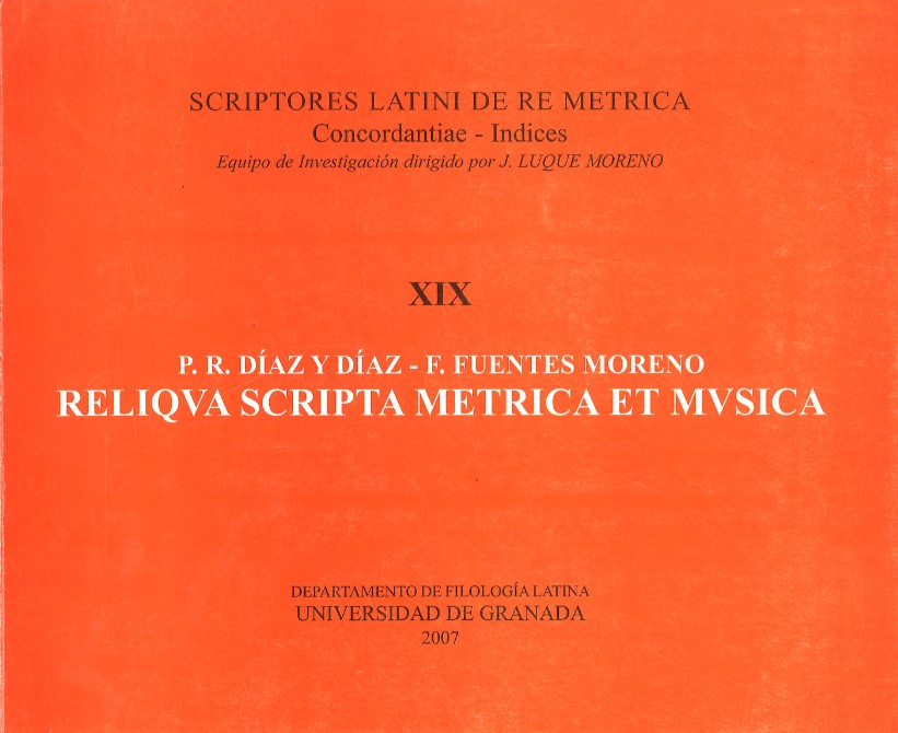 Scriptores latini de re metrica XIX