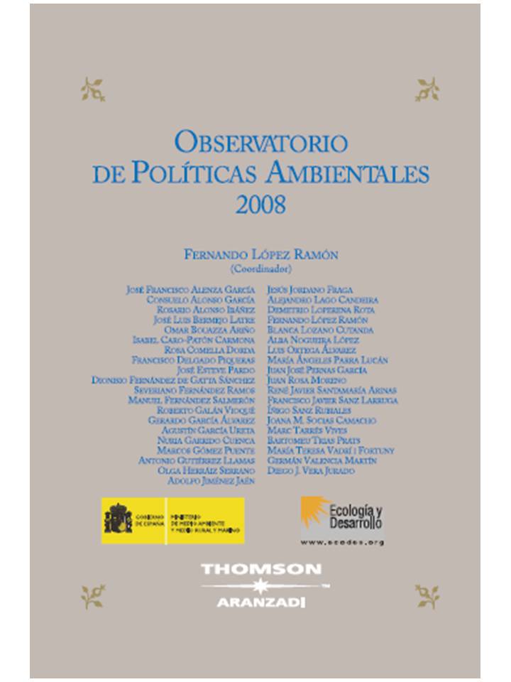 Observatorio de Políticas Ambientales 2008