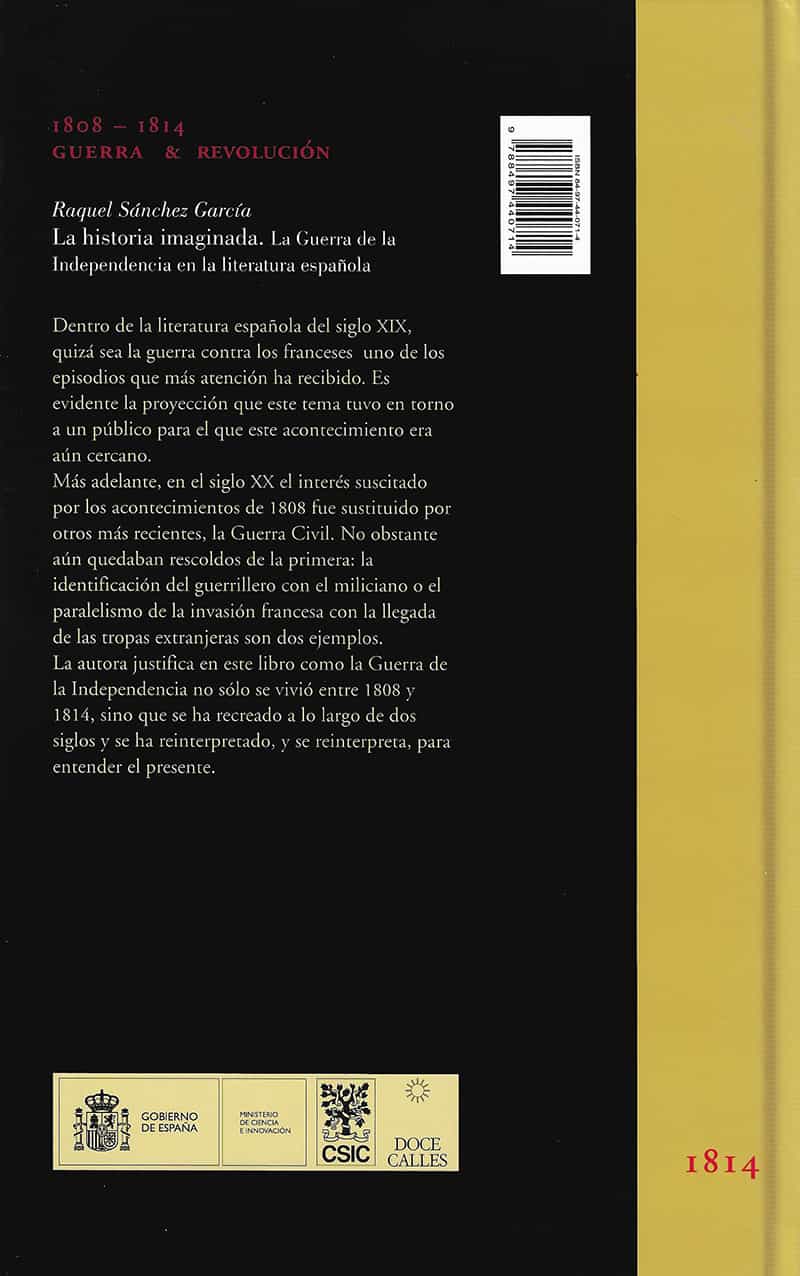 La historia imaginada. La Guerra de la Independencia en la literatura española