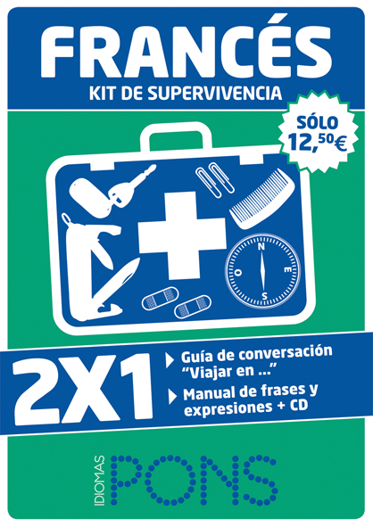 Kit de supervivencia FRANCÉS. Viajar en francés + Francés de cada día