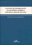 Fuentes de información en filosofía jurídica española (siglos XIX-XXI)