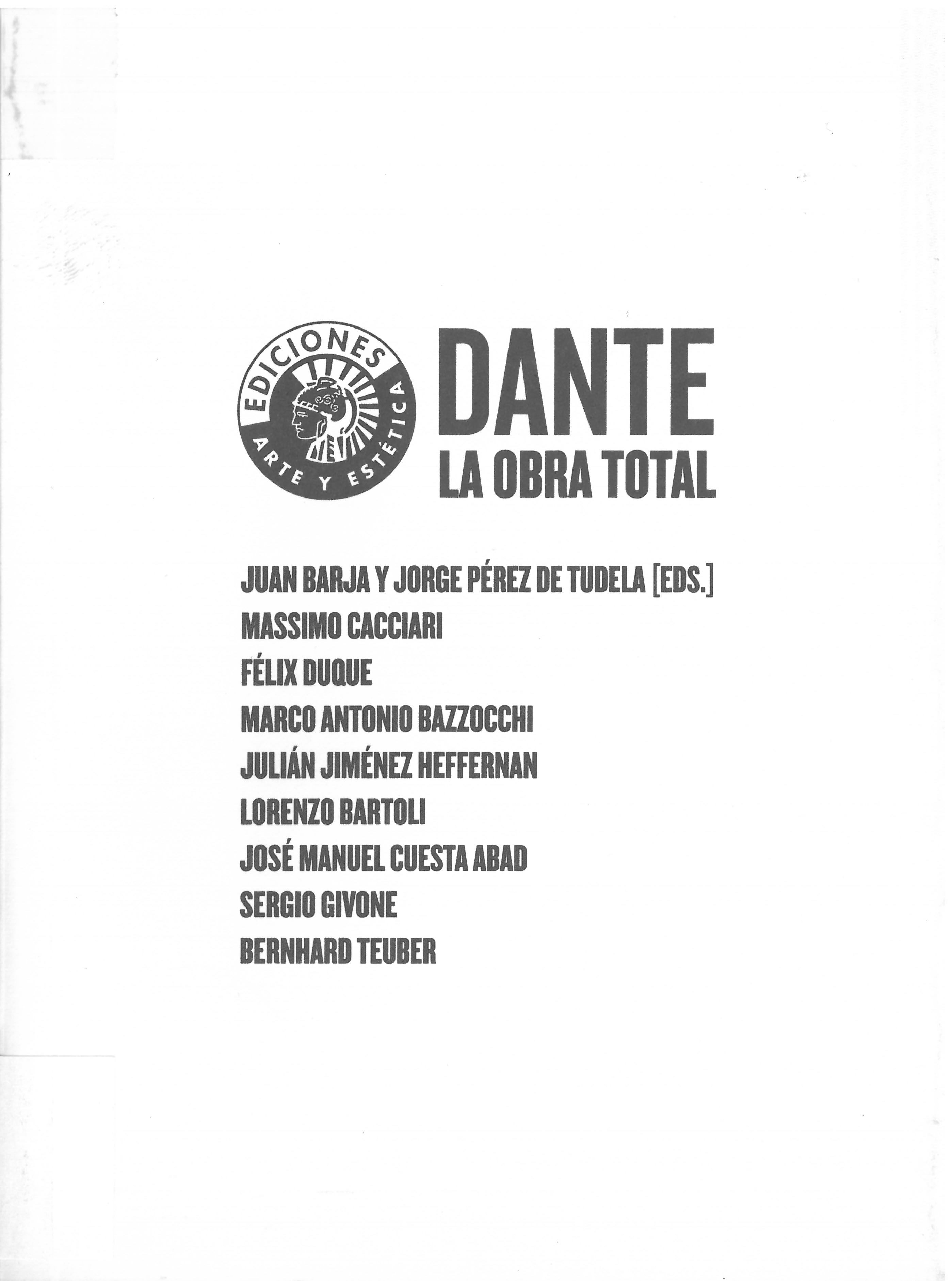 Dante. La obra total