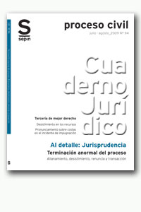 Terminación anormal del proceso. Allanamiento, desistimiento, renuncia y transacción