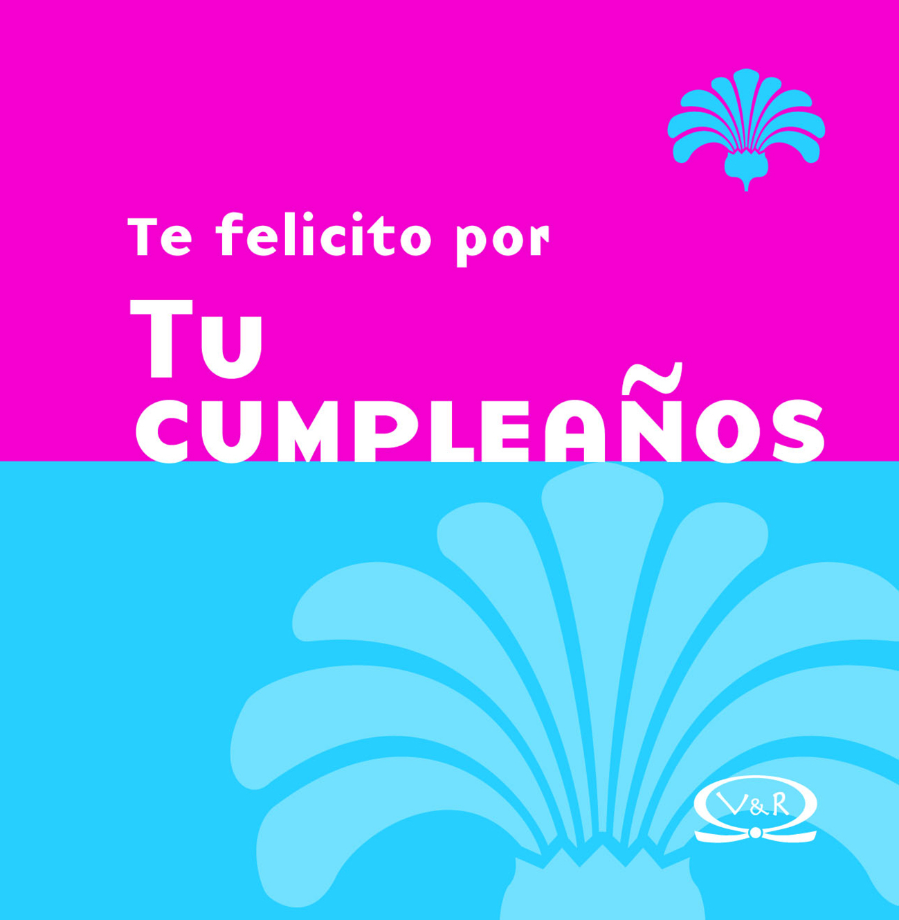 Te felicito por tu cumpleaños (N. V.)