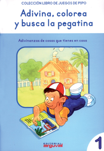 Adivina, colorea y busca la pegatina.