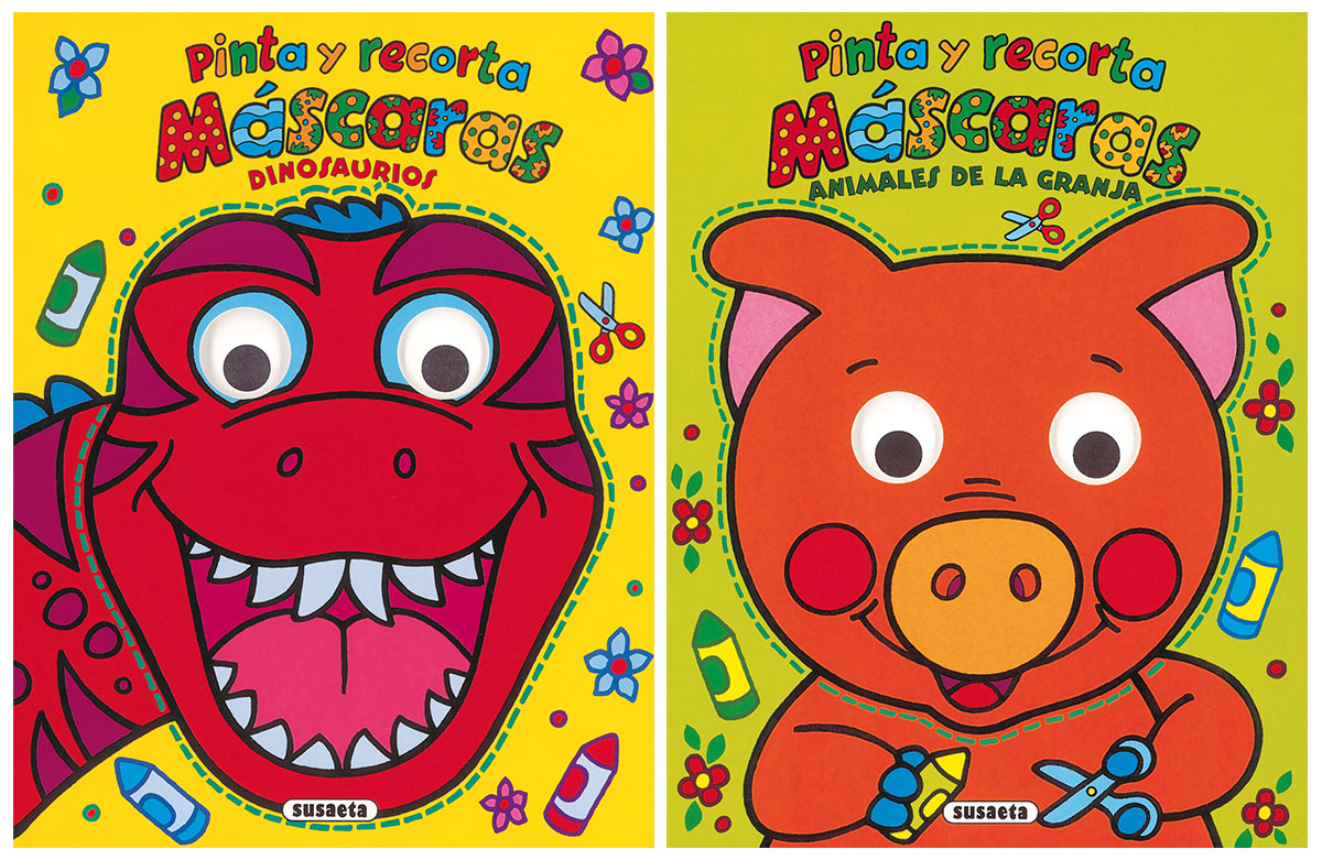 Pinta y recorta máscaras (2 títulos)