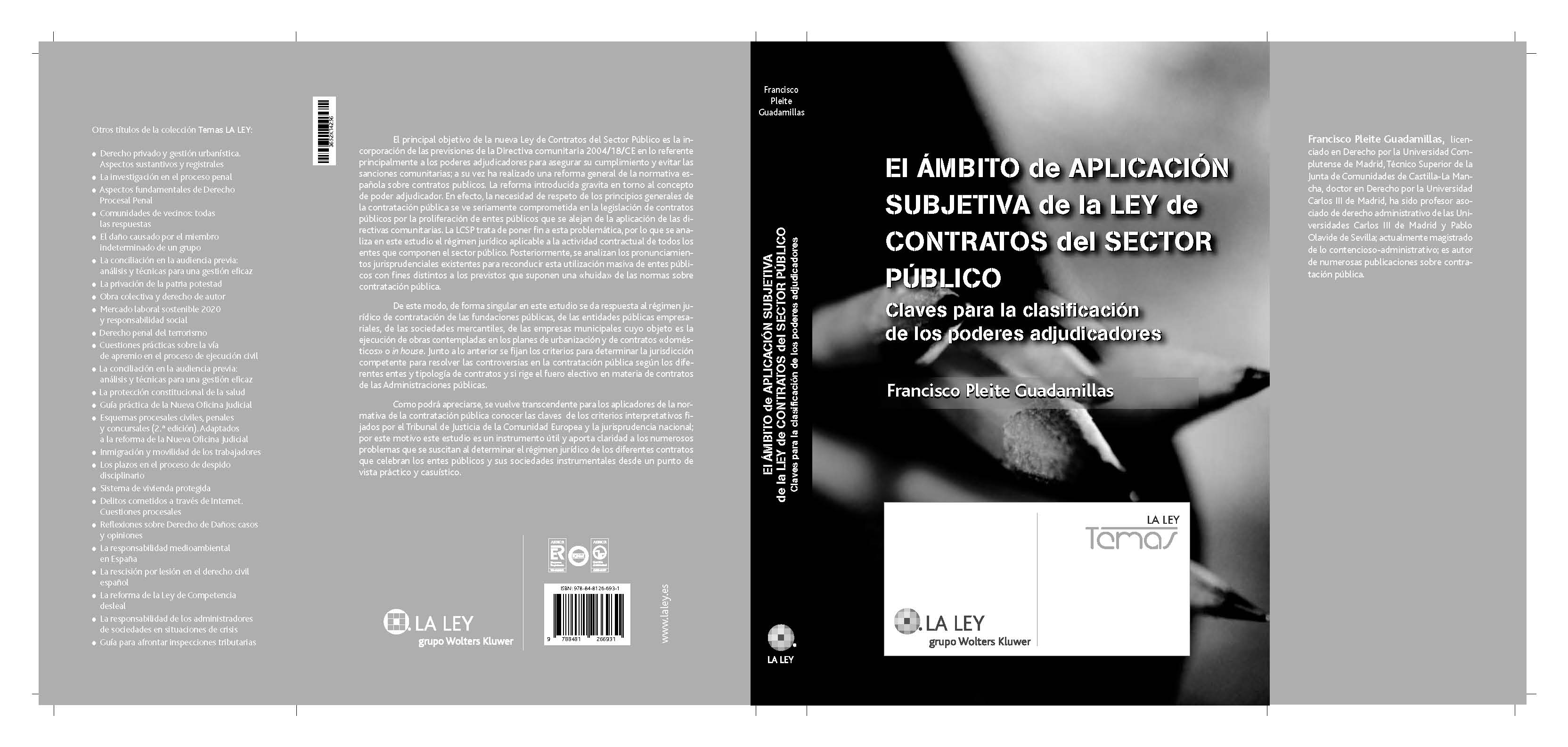 El ámbito de aplicación subjetiva de la Ley de Contratos del Sector Público