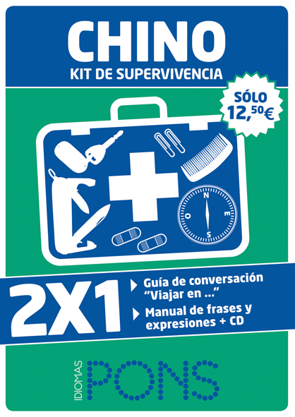 Kit de supervivencia CHINO. Viajar en chino + Chino de cada día