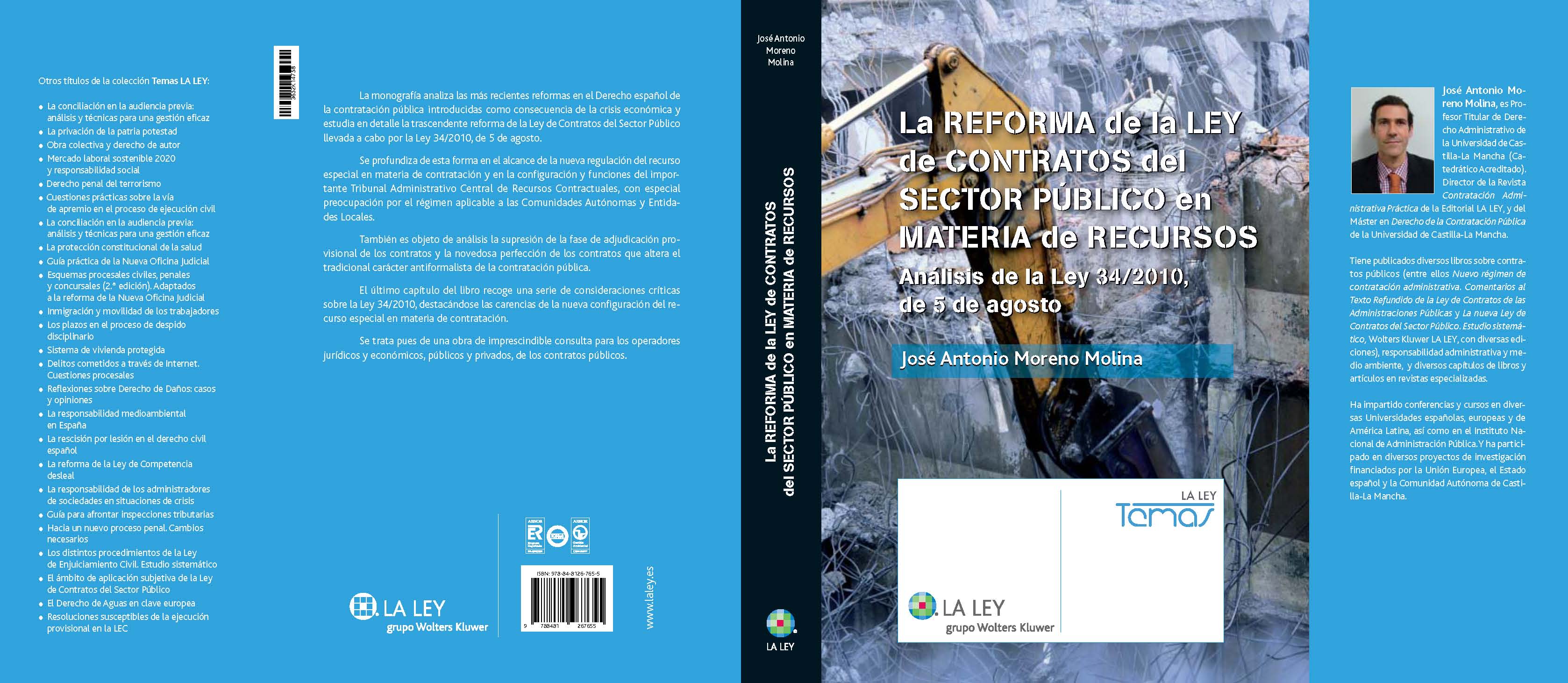 La reforma de la Ley de Contratos del Sector Público en materia de recursos